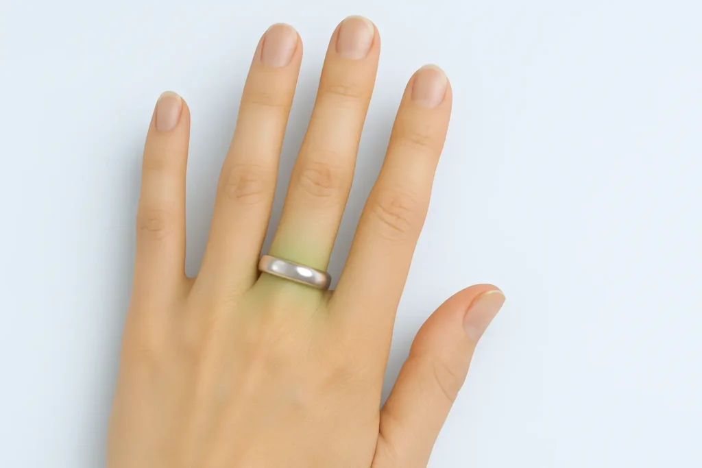 does sterling silver turn your fingers green