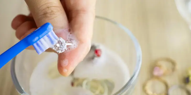 process of cleaning sterling silver