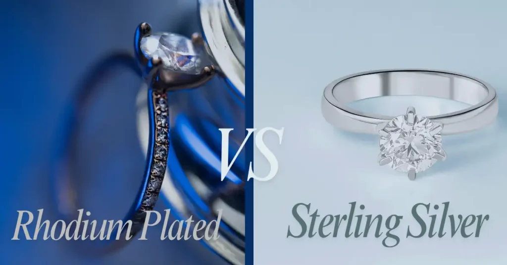 rhodium plated vs sterling silver