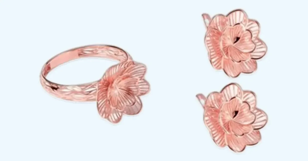 rose gold fashion ring