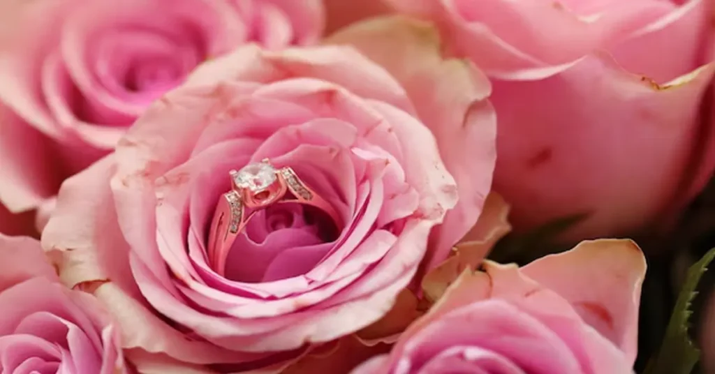 rose gold fashion rings